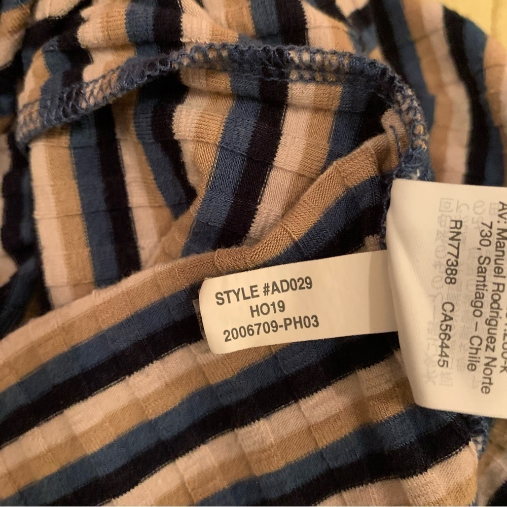 Women’s Madewell Ribbed Turtleneck Striped Top - Picture 7 of 8